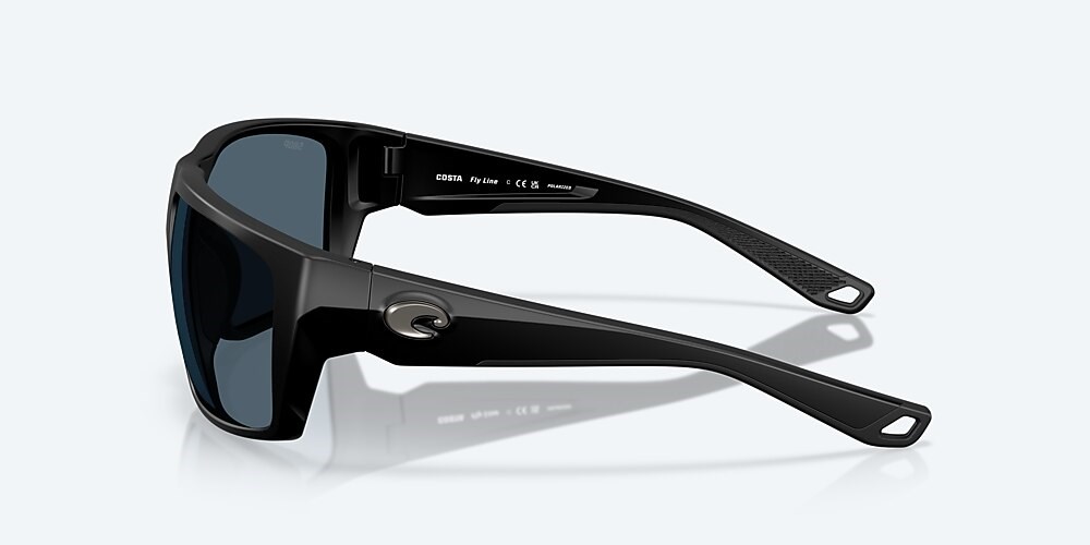 Costa Del Mar Fly Line - Matte Black - Gray Polarized Polycarbonate (580P)