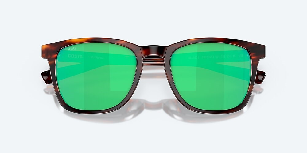 Costa Del Mar Sullivan - Matte Tortoise - Green Mirror Polarized Glass (580G)
