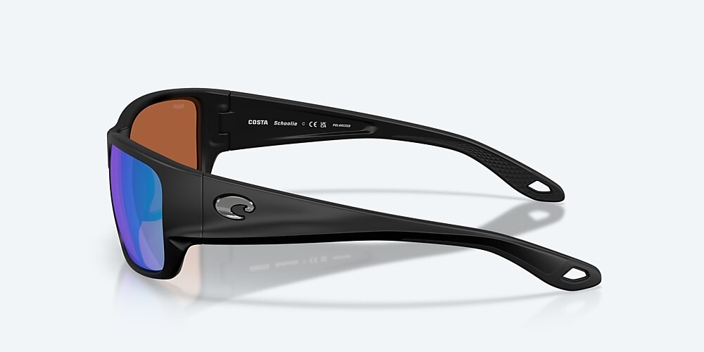 Costa Del Mar Schoolie - Matte Black - Green Mirror Polarized Polycarbonate (580P)