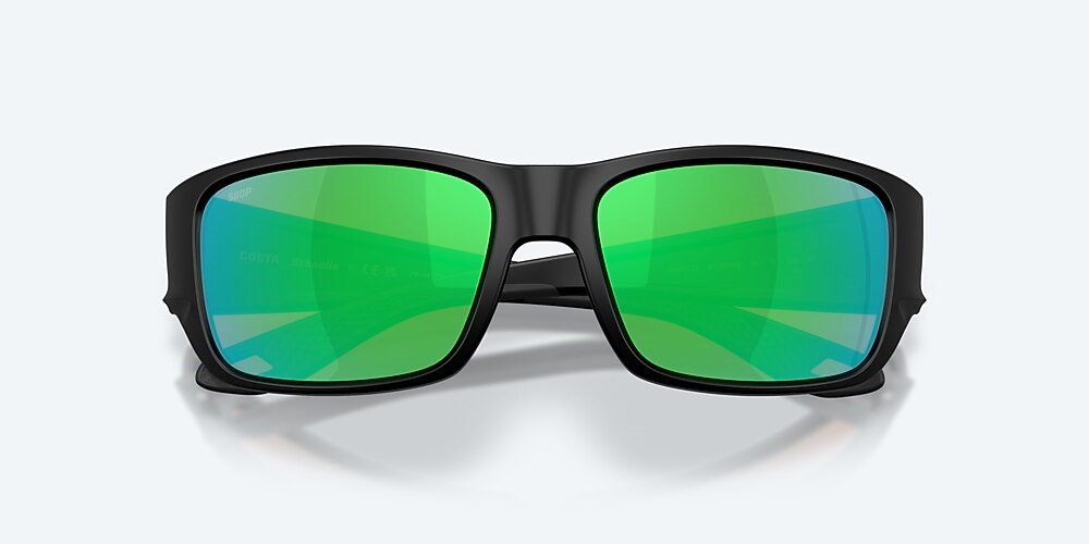 Costa Del Mar Schoolie - Matte Black - Green Mirror Polarized Polycarbonate (580P)