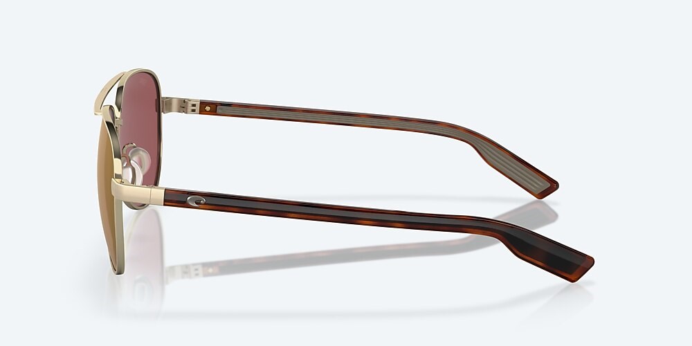 Costa Del Mar Peli - Brushed Gold - Gold Mirror Polarized Glass (580G)