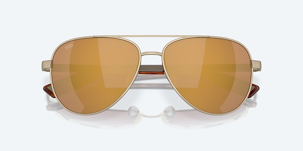 Costa Del Mar Peli - Brushed Gold - Gold Mirror Polarized Glass (580G)