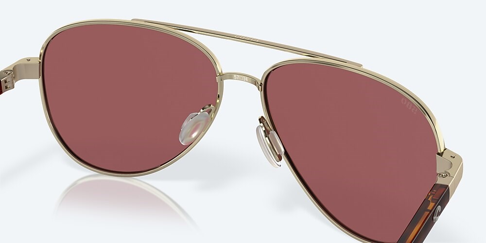 Costa Del Mar Peli - Brushed Gold - Gold Mirror Polarized Glass (580G)