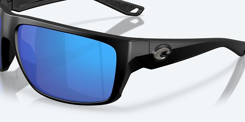 Costa Del Mar Fly Line - Matte Black - Blue Mirror Polarized Glass (580G)