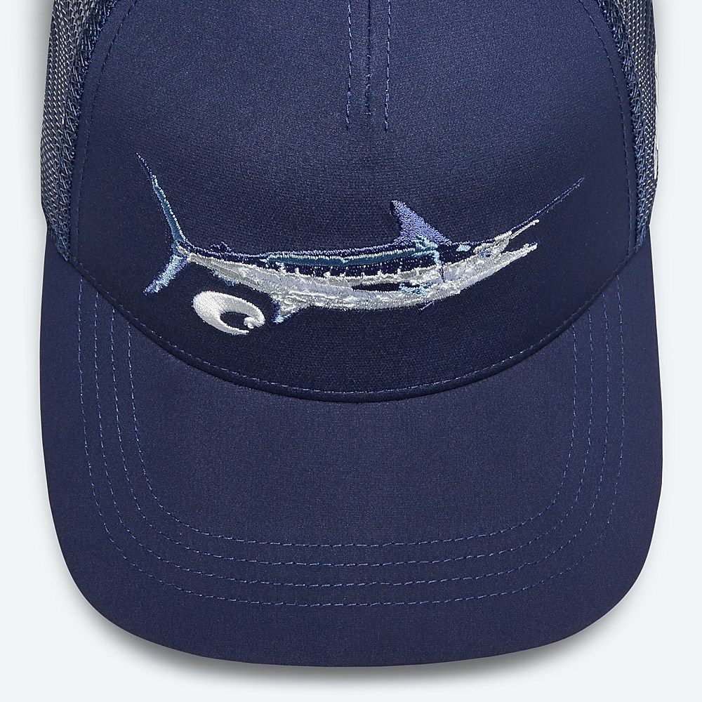 Costa Del Mar Marlin Stitched Trucker - Ice Blue
