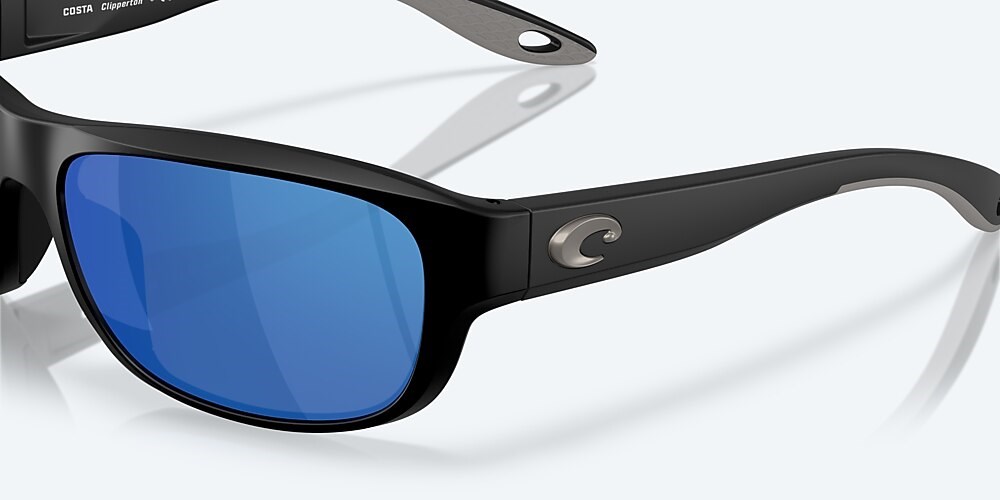Costa Del Mar Clipperton - Matte Black - Blue Mirror Polarized Polycarbonate (580P)