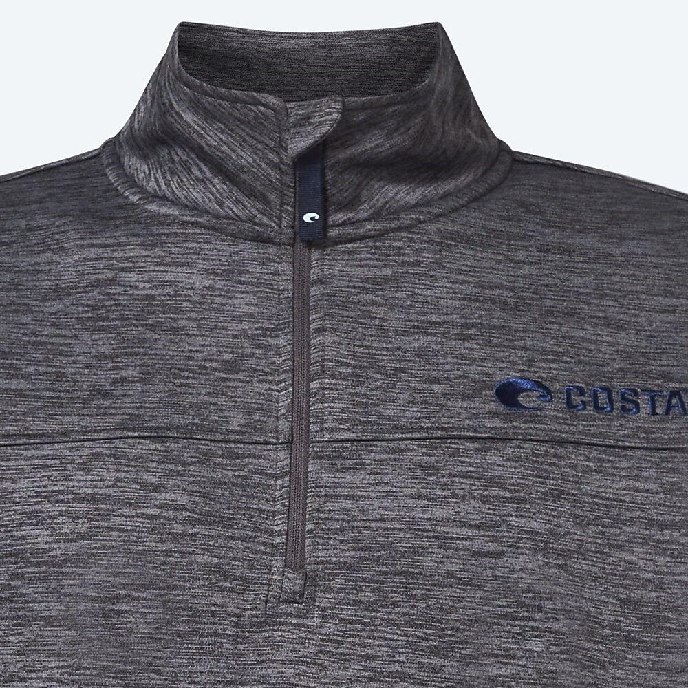 Costa Del Mar Harbor Quarter Zip - Black Heather