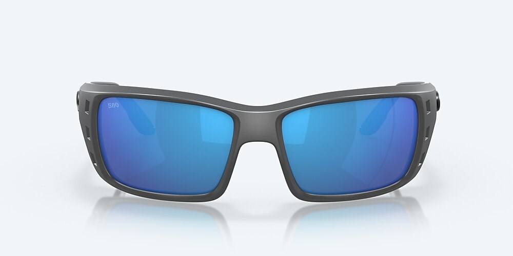 Costa Del Mar Permit - Matte Gray - Blue Mirror Polarized Glass (580G)