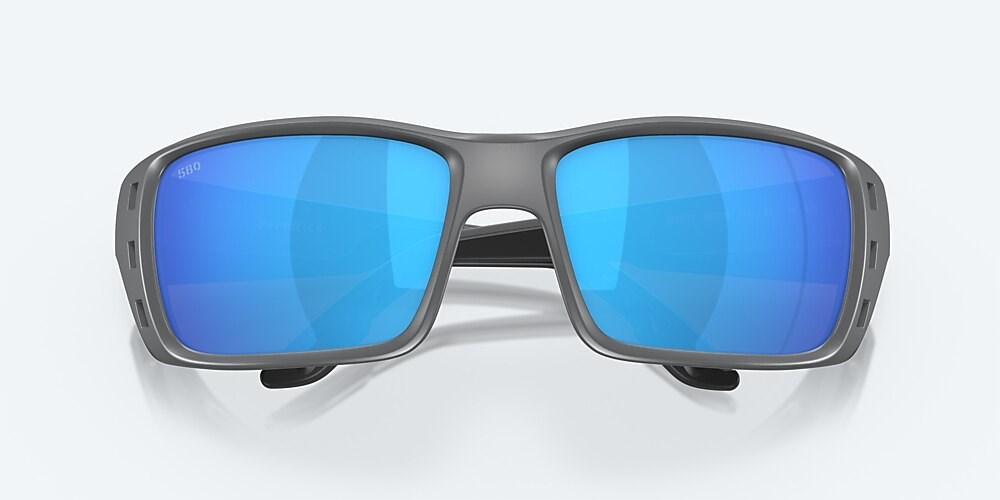 Costa Del Mar Permit - Matte Gray - Blue Mirror Polarized Glass (580G)