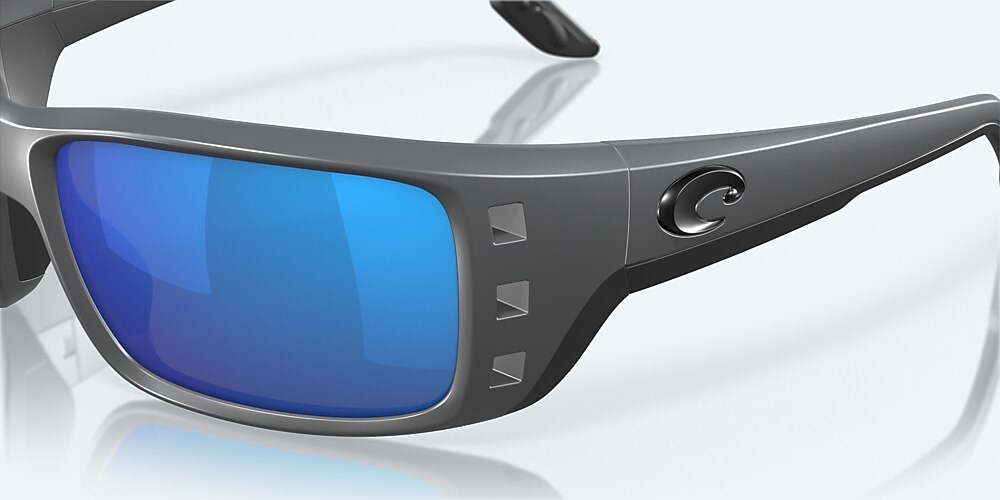 Costa Del Mar Permit - Matte Gray - Blue Mirror Polarized Glass (580G)