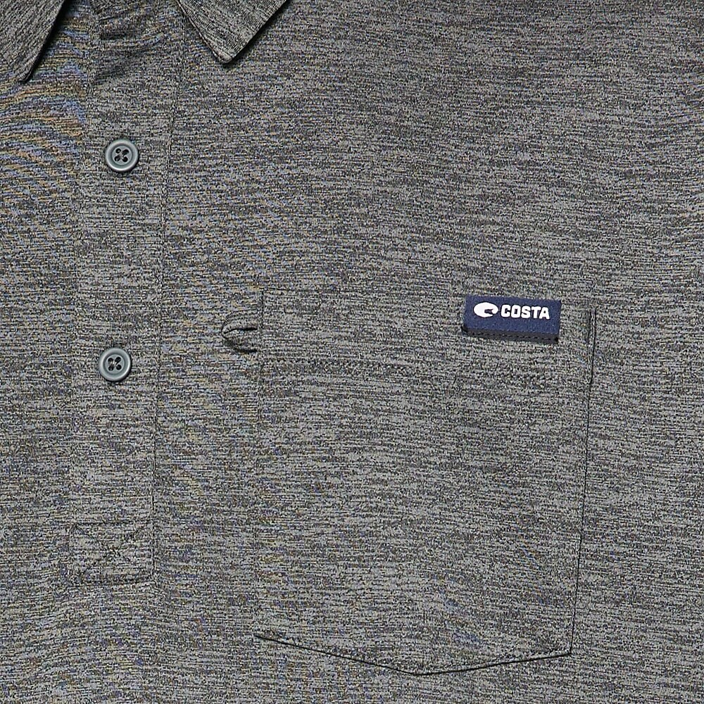 Costa Del Mar SS Voyager Polo - Shark Gray Heather