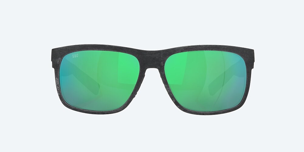 Costa Del Mar Baffin - Net Gray With Gray Rubber - Green Mirror Polarized Glass (580G)