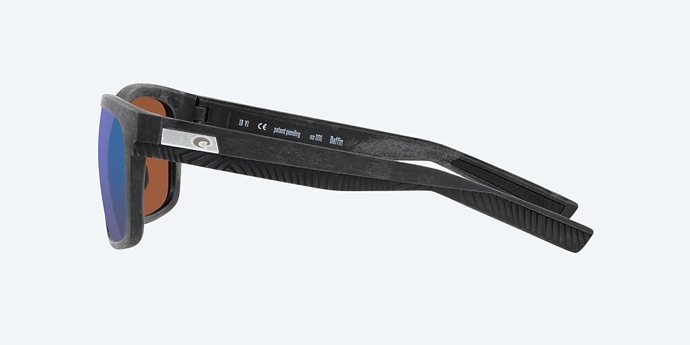 Costa Del Mar Baffin - Net Gray With Gray Rubber - Green Mirror Polarized Glass (580G)