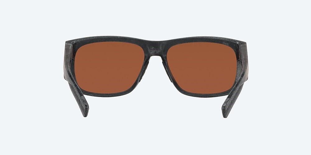 Costa Del Mar Baffin - Net Gray With Gray Rubber - Green Mirror Polarized Glass (580G)