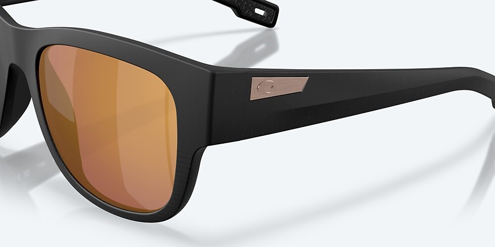Costa Del Mar Caleta - Netplus Black - Gold Mirror Polarized Glass (580G)