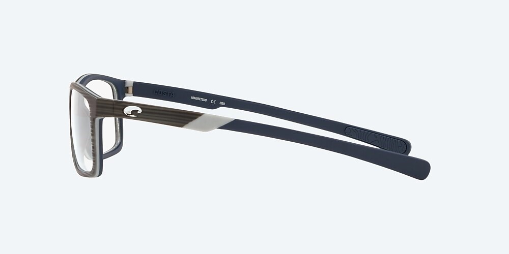 Costa Del Mar Ocean Ridge 100 - Matte Silver Teak / Gray / Dark Blue