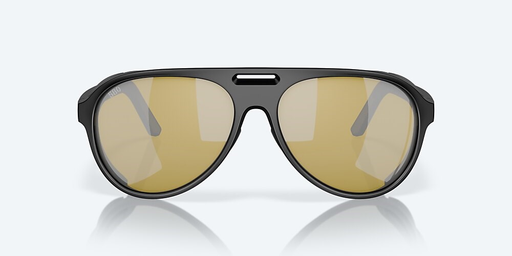 Costa Del Mar Grand Catalina - Matte Black - Sunrise Silver Mirror Polarized Glass (580G)