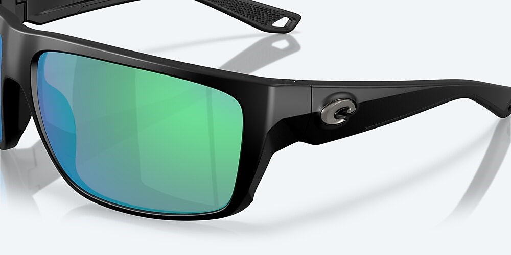 Costa Del Mar Fly Line - Matte Black - Green Mirror Polarized Glass (580G)
