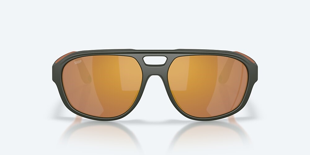 Costa Del Mar Street Heat - Matte Olive - Gold Mirror Polarized Polycarbonate (580P)