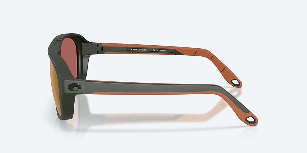 Costa Del Mar Street Heat - Matte Olive - Gold Mirror Polarized Polycarbonate (580P)