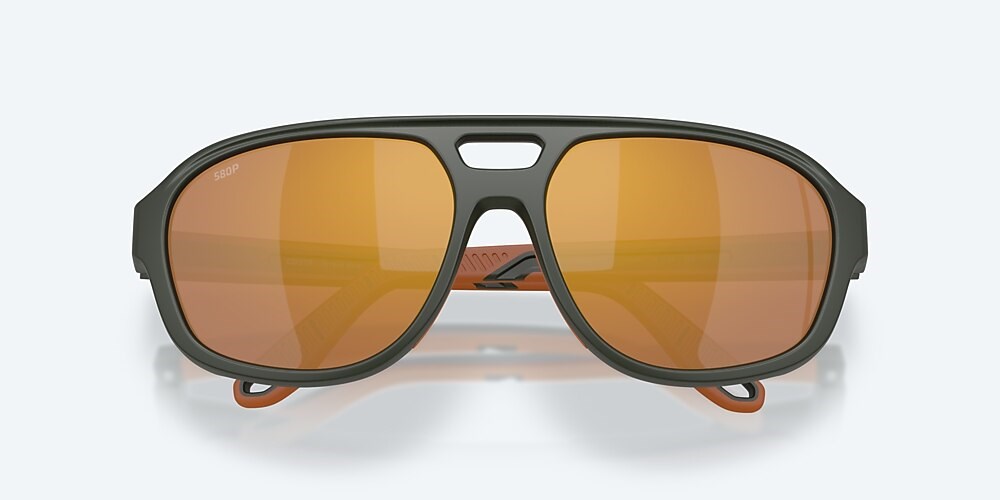 Costa Del Mar Street Heat - Matte Olive - Gold Mirror Polarized Polycarbonate (580P)