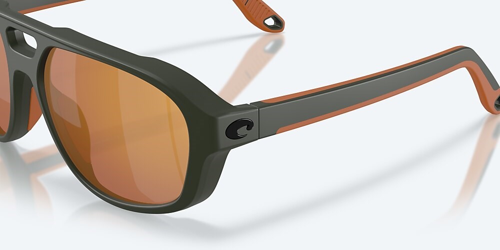 Costa Del Mar Street Heat - Matte Olive - Gold Mirror Polarized Polycarbonate (580P)