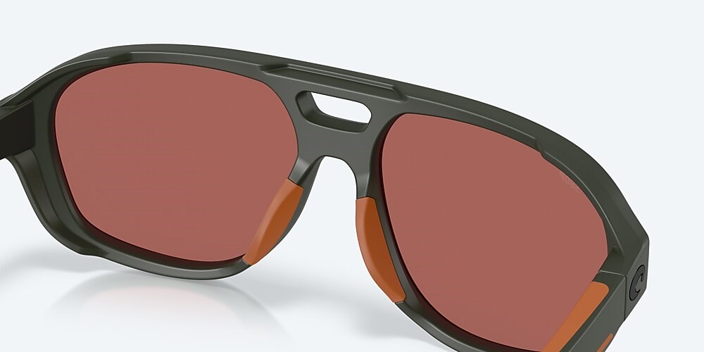 Costa Del Mar Street Heat - Matte Olive - Gold Mirror Polarized Polycarbonate (580P)