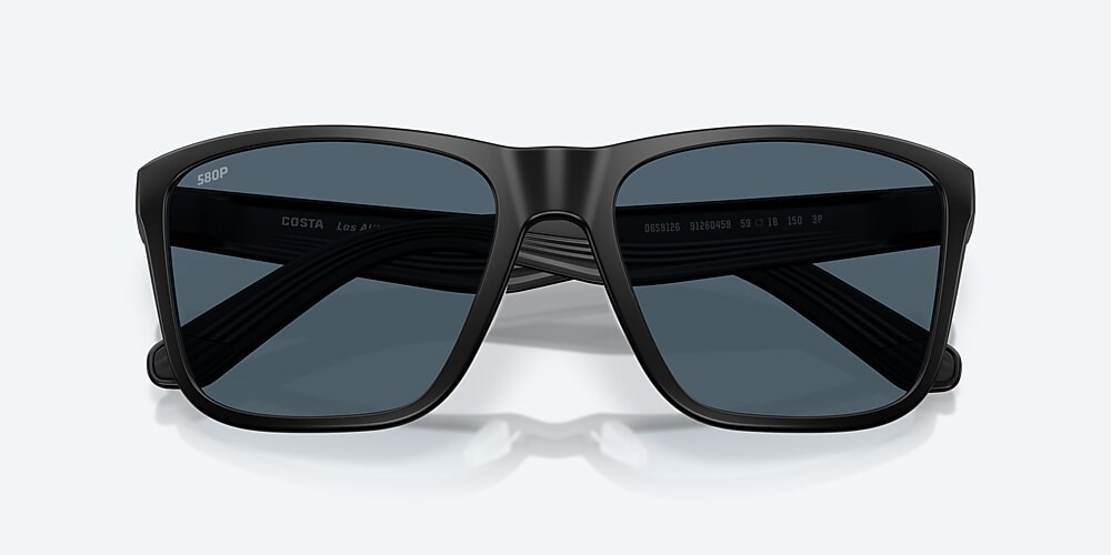 Costa Del Mar Los Alijos - Matte Black - Gray Polarized Polycarbonate (580P)
