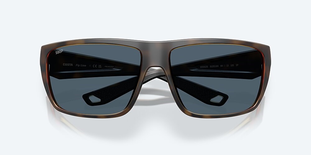 Costa Del Mar Fly Line - Matte Tortoise - Gray Polarized Polycarbonate (580P)