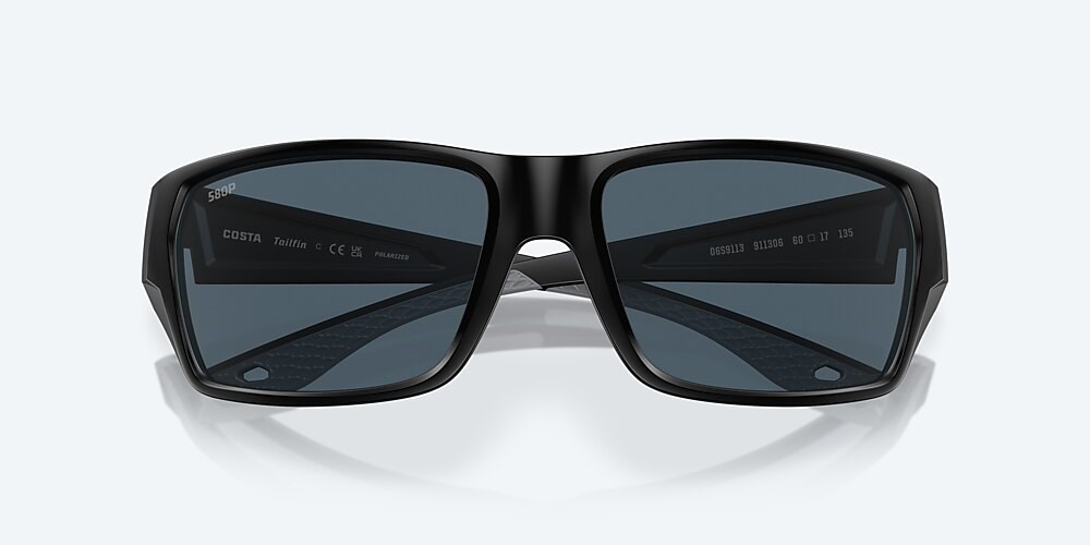 Costa Del Mar Tailfin - Matte Black - Gray Polarized Polycarbonate (580P)