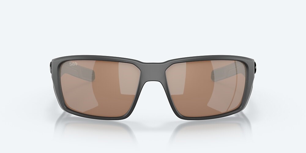 Costa Del Mar Fantail PRO - Matte Gray - Copper Silver Mirror Polarized Glass (580G)