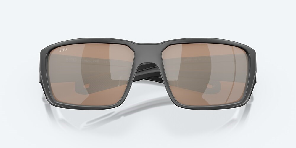 Costa Del Mar Fantail PRO - Matte Gray - Copper Silver Mirror Polarized Glass (580G)
