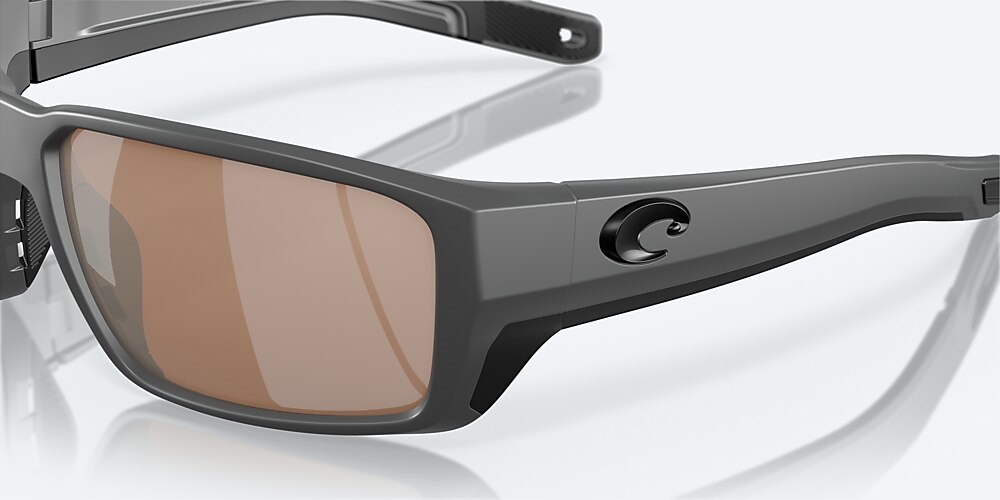 Costa Del Mar Fantail PRO - Matte Gray - Copper Silver Mirror Polarized Glass (580G)