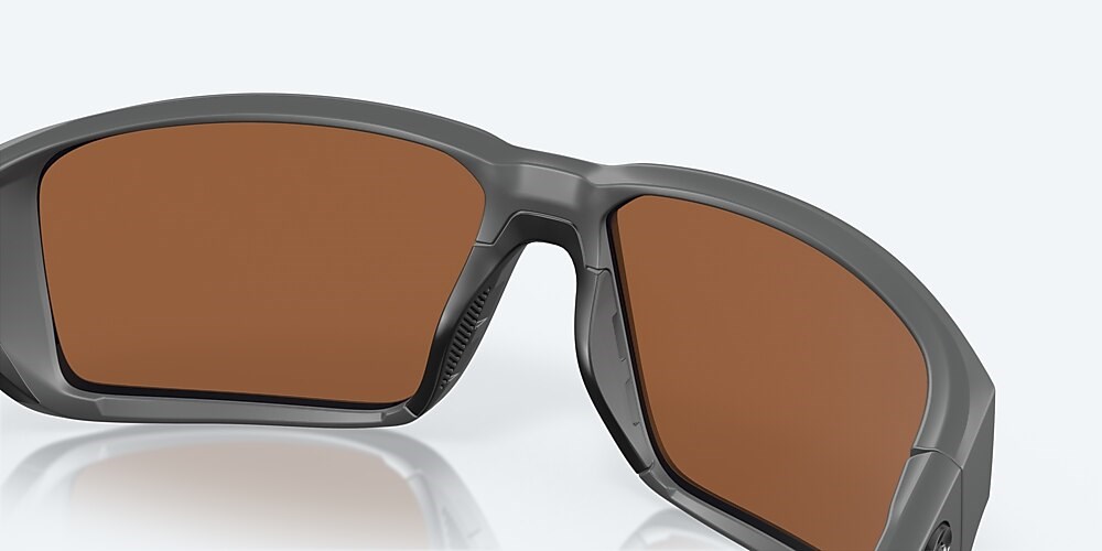 Costa Del Mar Fantail PRO - Matte Gray - Copper Silver Mirror Polarized Glass (580G)