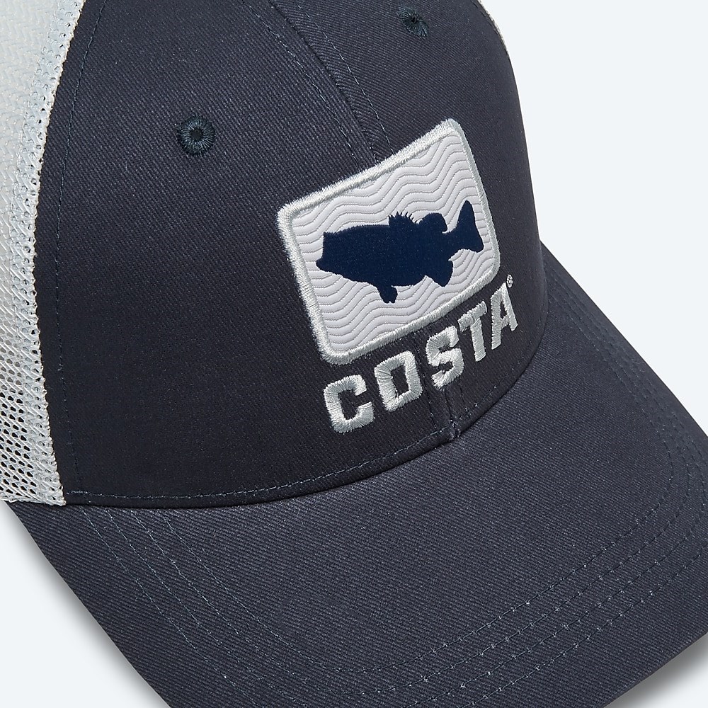 Costa Del Mar Bass Waves Trucker - Navy