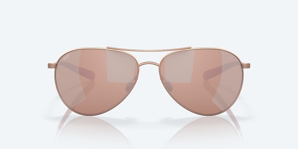 Costa Del Mar Piper - Satin Rose Gold - Copper Silver Mirror Polarized Polycarbonate (580P)