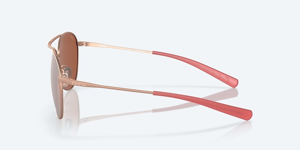 Costa Del Mar Piper - Satin Rose Gold - Copper Silver Mirror Polarized Polycarbonate (580P)