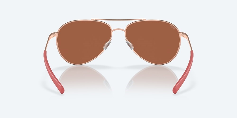 Costa Del Mar Piper - Satin Rose Gold - Copper Silver Mirror Polarized Polycarbonate (580P)