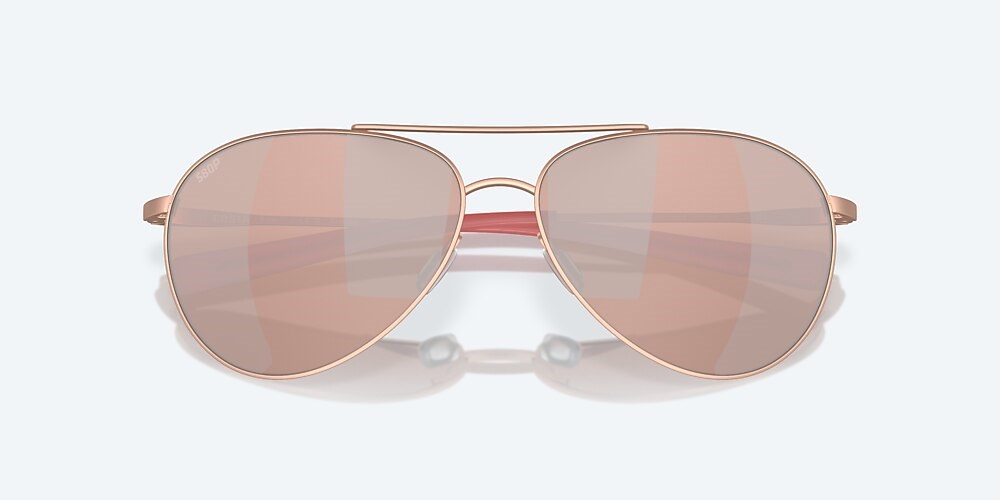 Costa Del Mar Piper - Satin Rose Gold - Copper Silver Mirror Polarized Polycarbonate (580P)