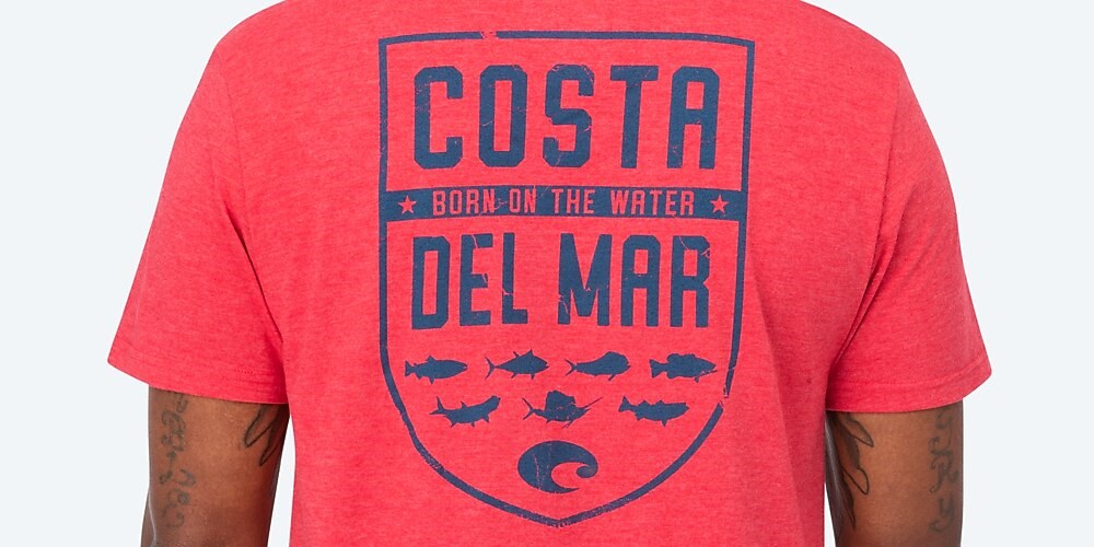 Costa Del Mar Species Shield SS - Heather Red