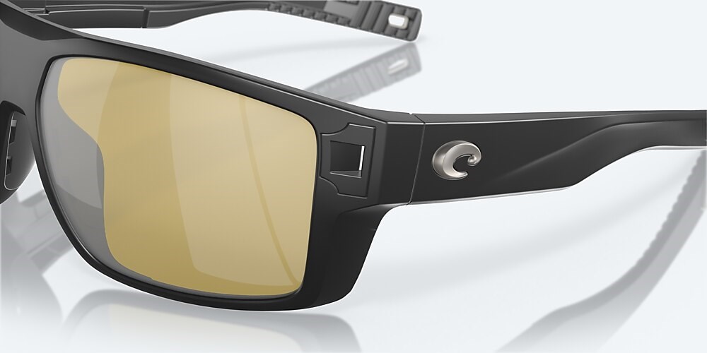 Costa Del Mar Diego - Matte Black - Sunrise Silver Mirror Polarized Glass (580G)