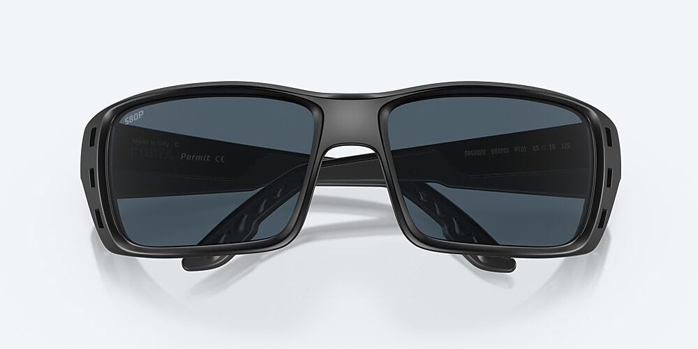Costa Del Mar Permit - Blackout - Gray Polarized Polycarbonate (580P)