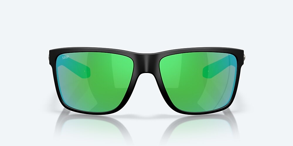 Costa Del Mar Broadbill II - Matte Black - Green Mirror Polarized Polycarbonate (580P)