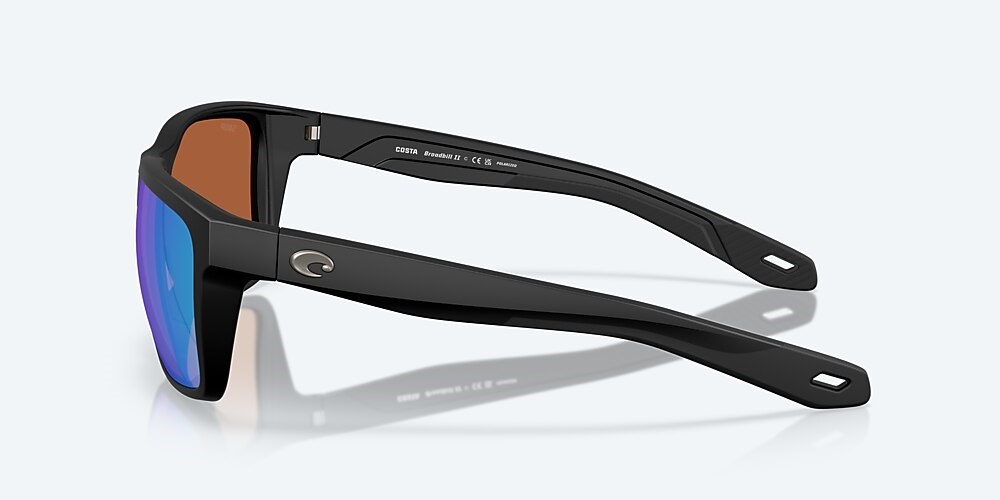 Costa Del Mar Broadbill II - Matte Black - Green Mirror Polarized Polycarbonate (580P)