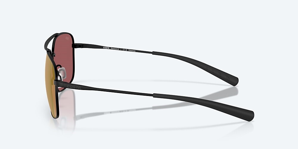 Costa Del Mar Canaveral - Satin Black - Gold Mirror Polarized Glass (580G)
