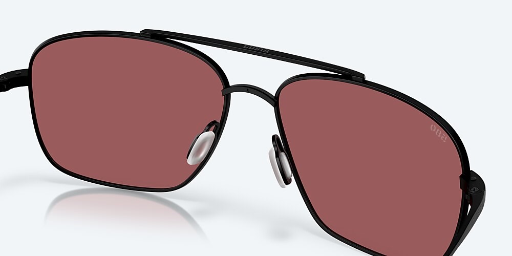 Costa Del Mar Canaveral - Satin Black - Gold Mirror Polarized Glass (580G)