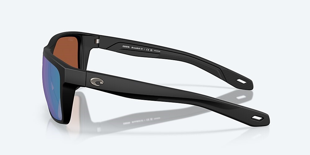Costa Del Mar Broadbill II - Matte Black - Green Mirror Polarized Glass (580G)