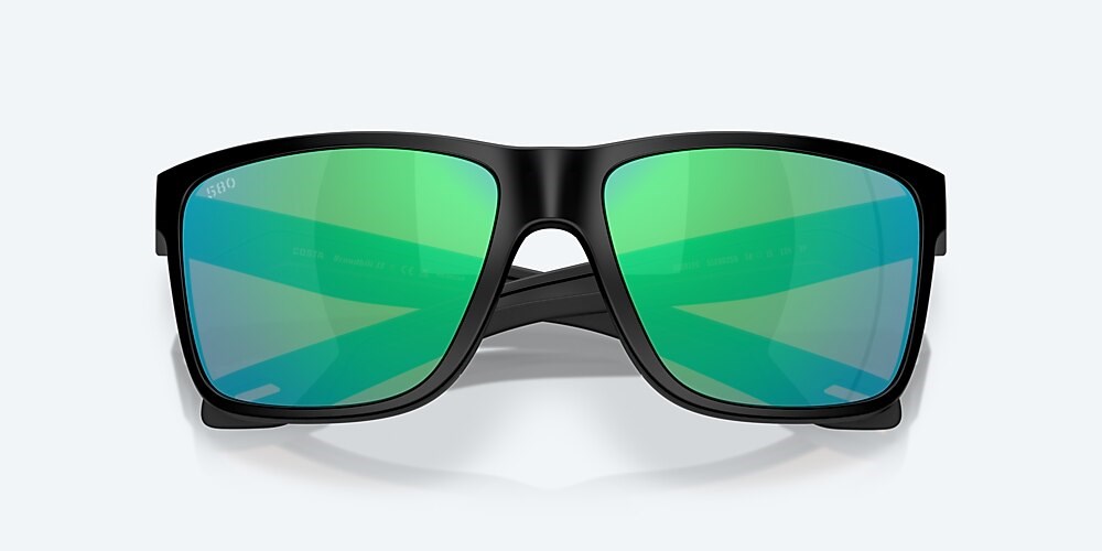 Costa Del Mar Broadbill II - Matte Black - Green Mirror Polarized Glass (580G)