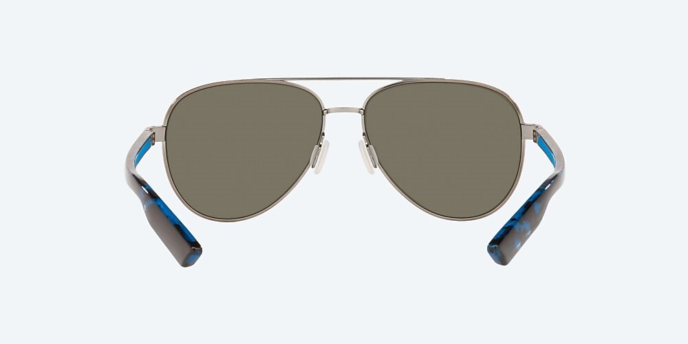 Costa Del Mar Peli - Brushed Gunmetal - Blue Mirror Polarized Glass (580G)