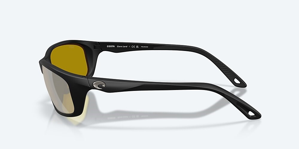 Costa Del Mar Brine II - Matte Black - Sunrise Silver Mirror Polarized Glass (580G)